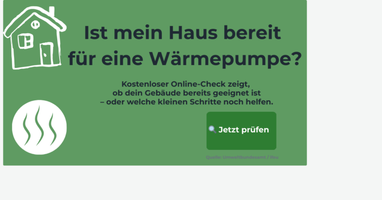Ist mein Haus bereit für eine Wärmepumpe?
